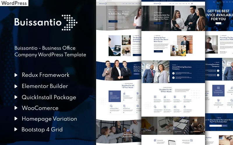 Buissantio - Business & Corporate WordPress ThemeNo No support Regular License