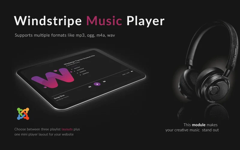 Windstripe Music Player Joomla ModuleNo support Regular License