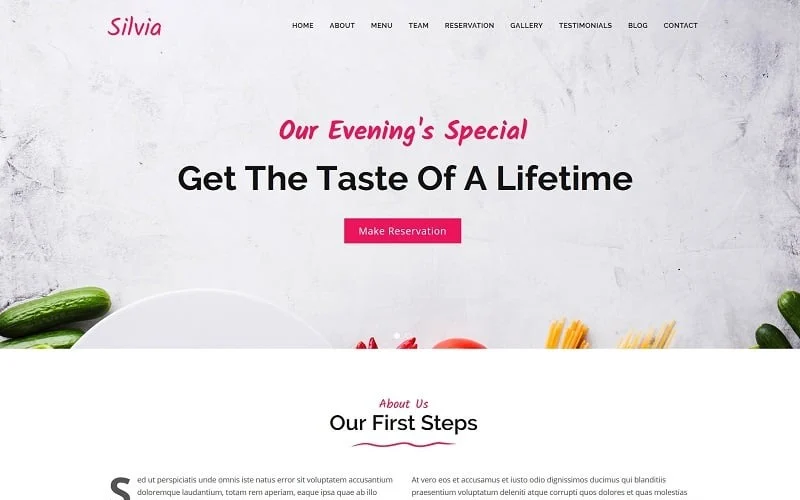 Silvia - Fast Food & Diner Joomla 5 & 6 TemplateNo No support Regular License